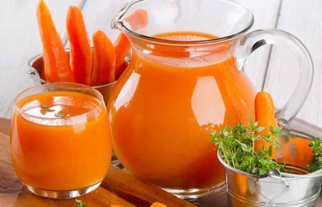 Drinking carrot juice is good and beneficial