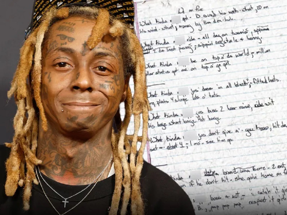 ikayi yanditsemo imirongo y indirimbo ya lil wayne yashyizwe ku isoko 20ee1